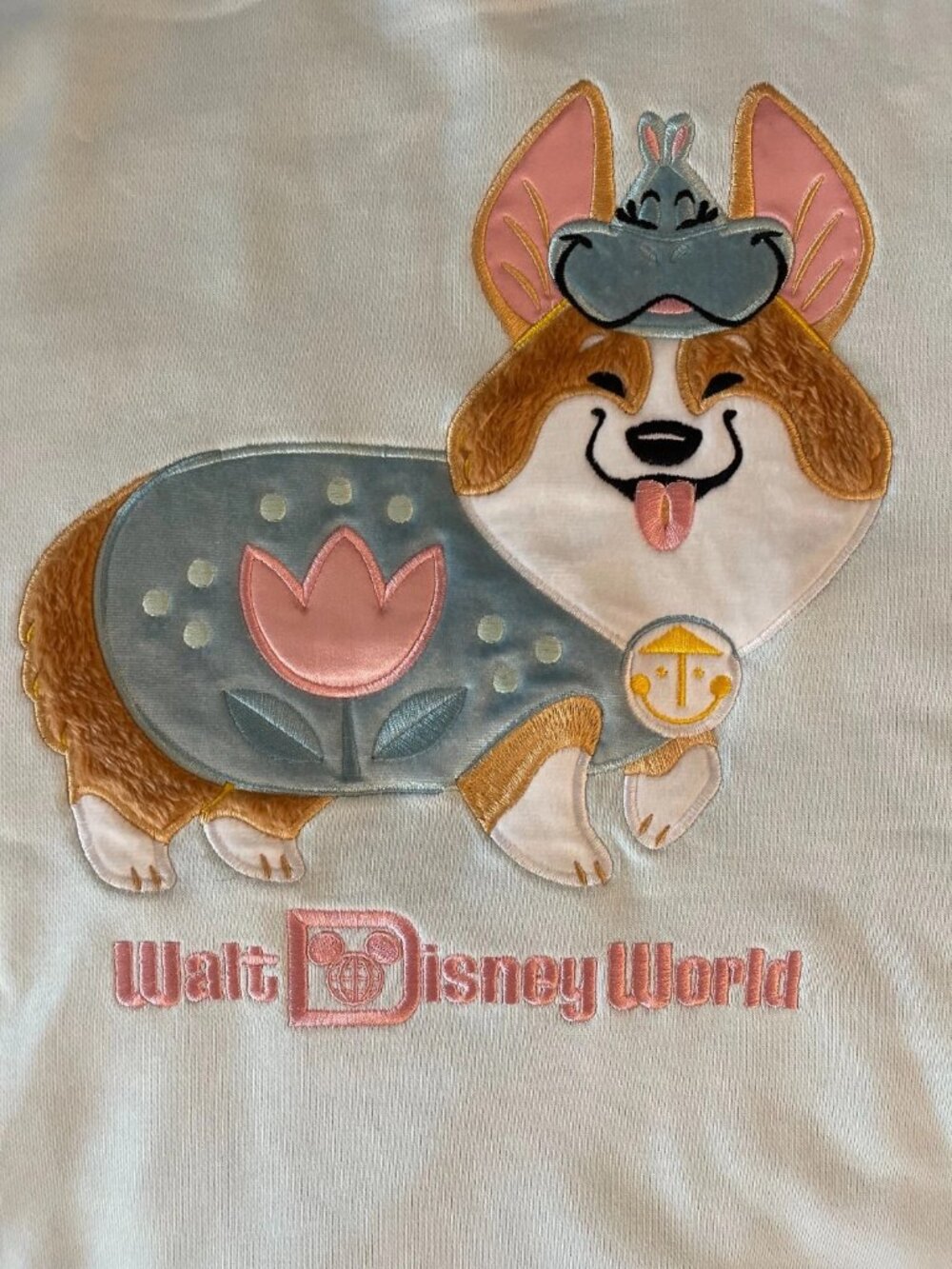 2026 Disney Halloween It's A Small World Corgi Dog Sweatshirt Pullover 2X NEW